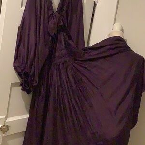 Silk purple dress new with out tag